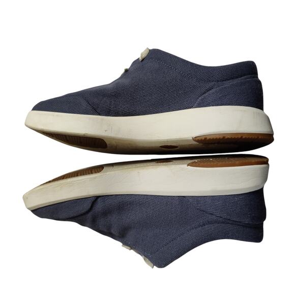 Timberland Men's Sz 11.5 Truecloud Knit Navy Blue Sneakers Lace Up - Picture 7 of 10